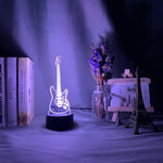 Guitar Nightlight iLightBox 3D™ Lamp - iLightBox 3D®