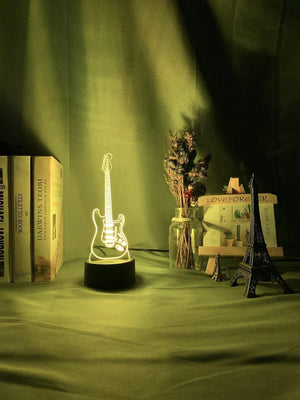 Guitar Nightlight iLightBox 3D™ Lamp - iLightBox 3D®