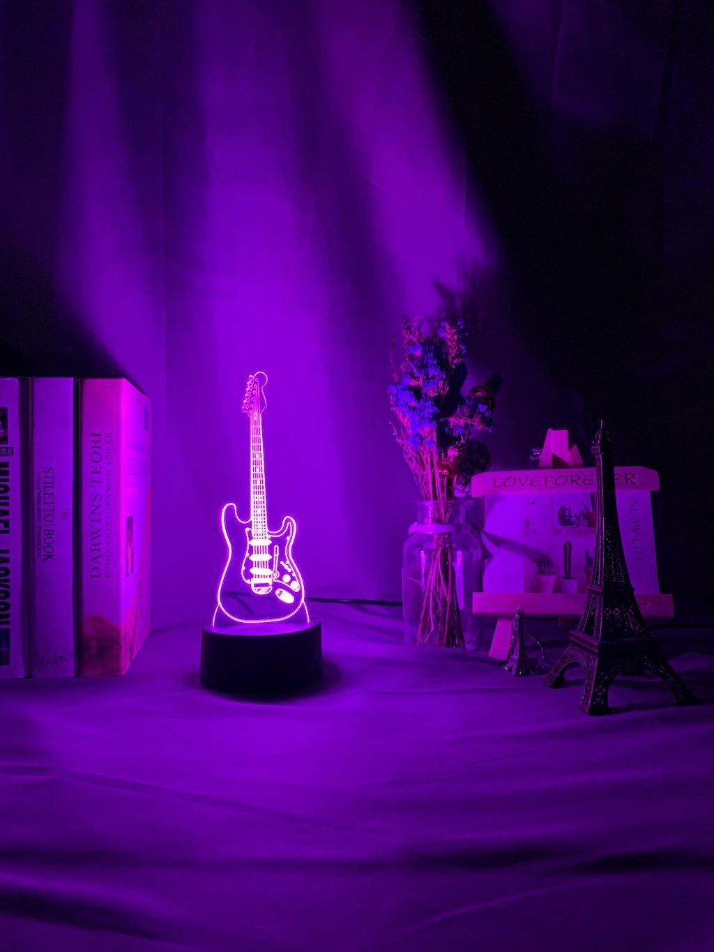 Guitar Nightlight iLightBox 3D™ Lamp - iLightBox 3D®