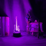 Guitar Nightlight iLightBox 3D™ Lamp - iLightBox 3D®