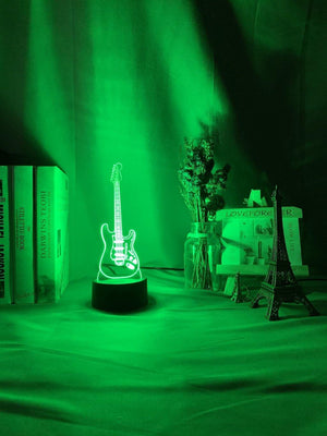 Guitar Nightlight iLightBox 3D™ Lamp - iLightBox 3D®